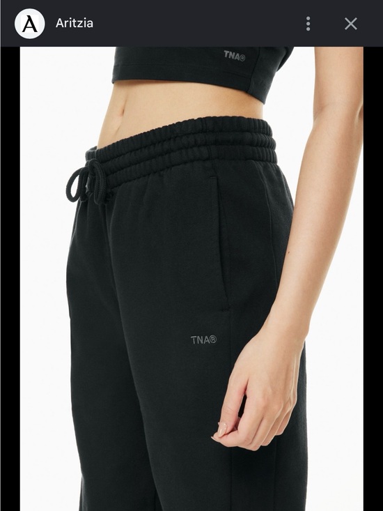 Aritzia Pants - Aritzia TNA Black Drawstring Track Pants